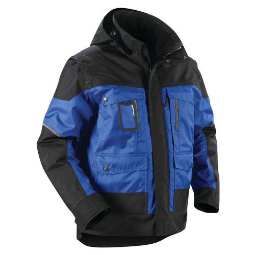 Veste À Capuche Hiver Bleu Roi/noir Taille Xl - Homme