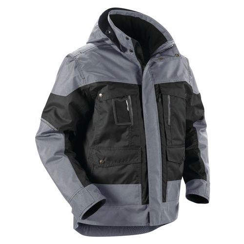 Veste à Capuche Hiver Noir/gris Taille M