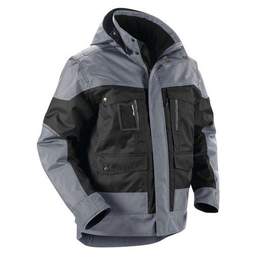 Veste à Capuche Hiver Noir/gris Taille Xxxl