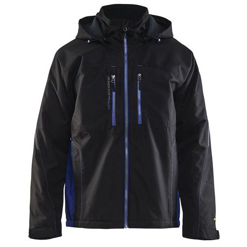 Veste Hiver Technique Noir/bleu Roi Taille Xxxl - Homme