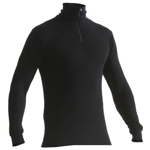 Haut De Sous-vêtements Col Zippé Warm Noir Taille Xxxl