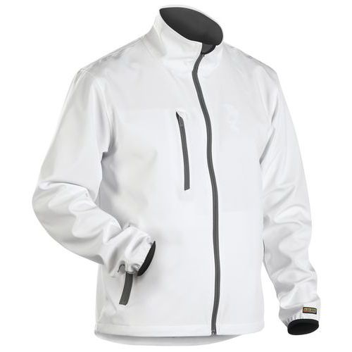 Veste Softshell Stretch+ Blanc/gris Taille M