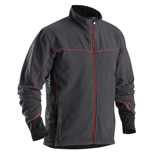 Veste Micropolaire Gris Foncé/rouge Taille S