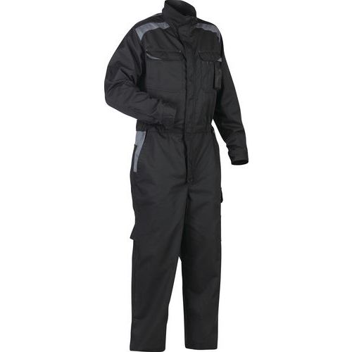 Combinaison De Travail Industrie Manches Longues Noir/gris Taille 38