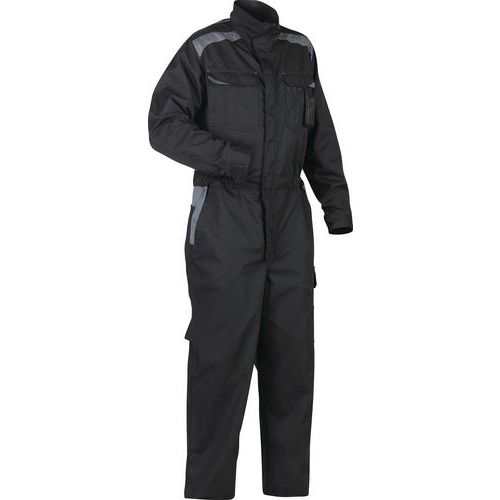 Combinaison De Travail Industrie Manches Longues Noir/gris Taille 50