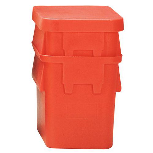 Bac de stockage Ercobox 150L Rouge - Polyéthylène - Usage alimentaire - Recyclable