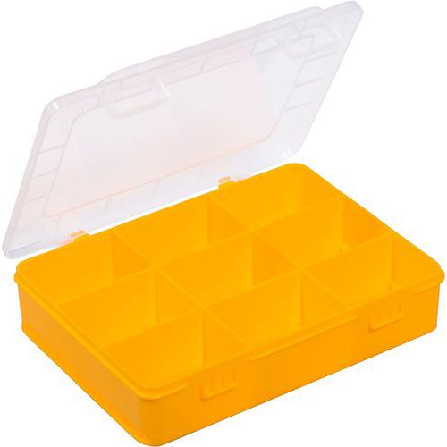 Boite Compartimentée Europlus Basic 18/9 Jaune à 9 Compartiments Fixes