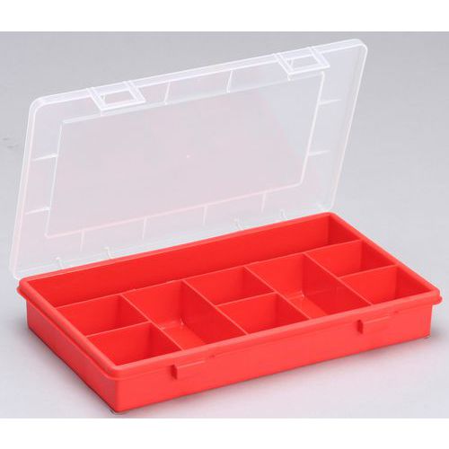 Boite Compartimentée Europlus Basic 29/9 Rouge à 9 Compartiments Fixes