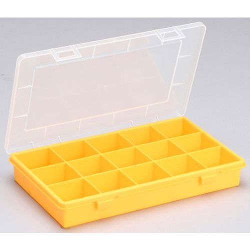 Boite Compartimentée Europlus Basic 29/15 Jaune 15 Compartiments Fixes