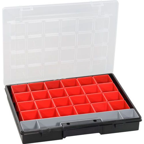 Mallette Compartimentée Europlus Flex Noire 37-27 à 25 Godets