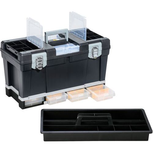 Caisse à Outils Mcplus Depot S23 Noire 33l