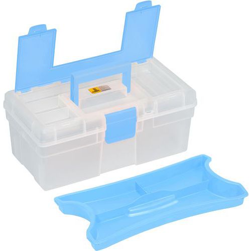 Caisse à Outils Mcplus Clear 125 Bleue 49l