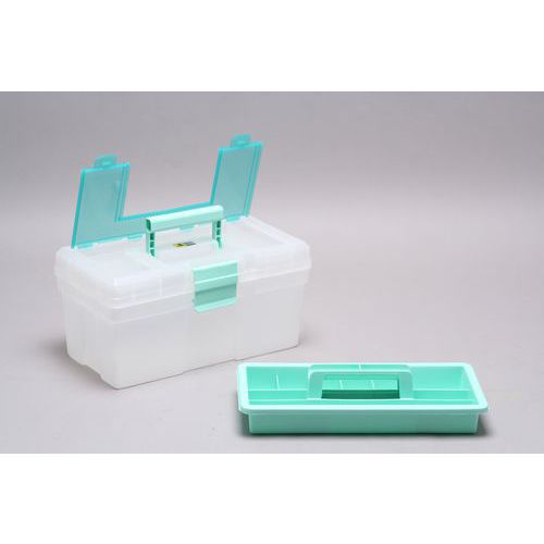 Caisse à Outils Mcplus Clear 16 Menthe 12l