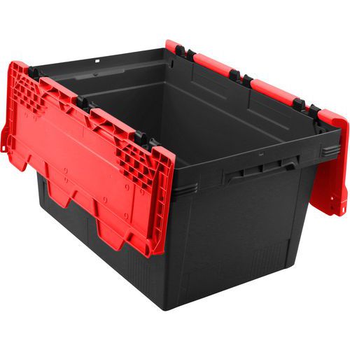 Bac De Transport à Couvercle Profiplus Crocolid 40/32 47l Rouge