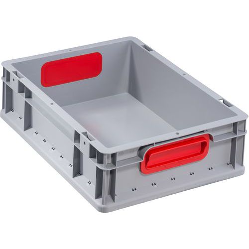 Bac Norme Europe Profiplus Eurobox à Poignée Fermée 412 Rouge 11l