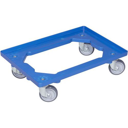 Plateau Roulant Bleu Profiplus Euroroll Os 600 à Roulettes