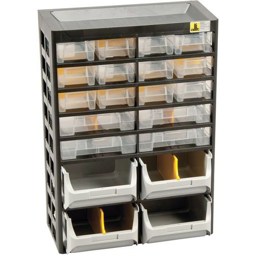 Bloc-tiroirs Varioplus Basic D à 16 Tiroirs4 Bacs Et 14 Séparateurs