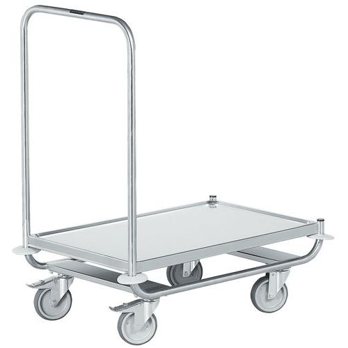 Chariot Plateforme Inox F=120 Kg