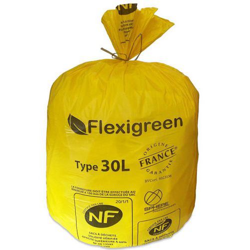Sac poubelle - Déchets plastiques - Jaune - Jetsac Sac poubelle - Déchets plastiques - Jaune - Jetsac