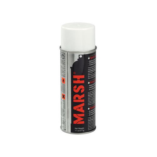 MSSC - Aérosol Marqueur Blanc 0.4L - Toutes Surfaces - Idéal Marquage Industriel