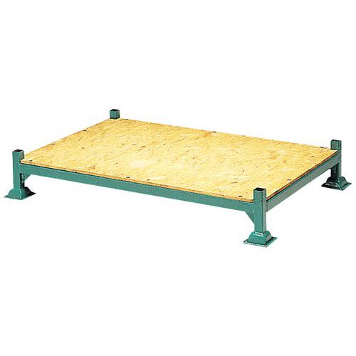 Sameto Technifil - Palette Bois 800x1200mm - Charge 1000kg Statique - Acier Laqué Modulaire