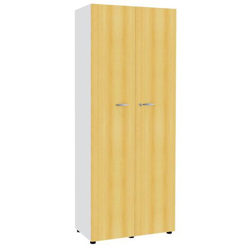 Armoire à Portes Battantes Fçdcol:hêtre Strcol:blanc