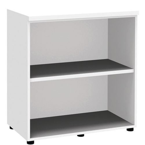 Bibliothèque Open Basse Strcol:blanc H Ht:89 Cm