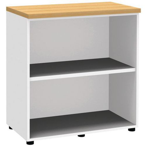Bibliothèque Open Basse Strcol:blanc H Ht:89 Cm