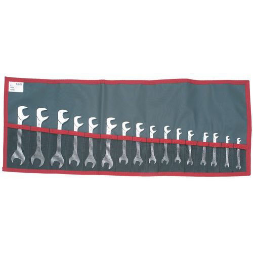 Facom 1 Jeu De Clés à Fourche Métriques - Têtes Inclinées 15 Et 75Â° Facom