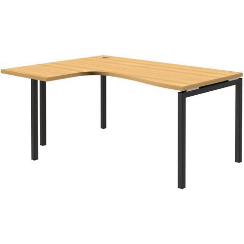 Bureau Compact Retour Gauche - Hêtre - Open - 120x160cm