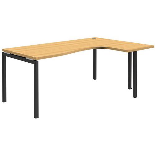 Bureau Compact Retour Droit - Hêtre - Open - 120x180cm