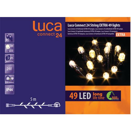 Éclairage Luca connect 24 - Rallonge câble 49 LED Éclairage Luca connect 24 - Rallonge câble 49 LED
