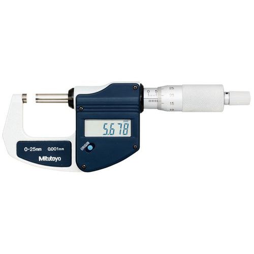 Neoteck 0-25mm LCD Micromètre Electronique Numérique Micromètre Digital  Palmer d'Extérieur Standard Métrique/Pouce 0.001 mm Résolution 0.002  mmPrécision Arrêt Automatique ABS + Acier Inoxydable : : Commerce,  Industrie et Science