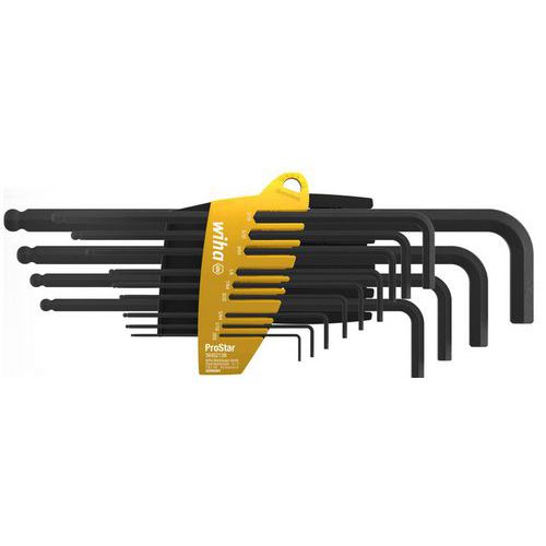 Jeu 13 Clés Mâles 6 Pans À Tête Sphérique En Étui Prostar