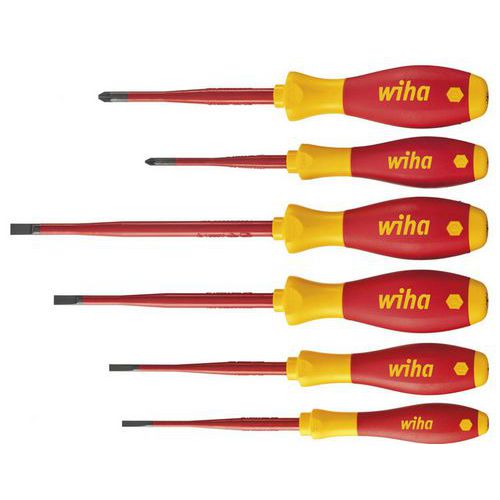 Jeu De 6 Tournevis Softfinish Electric Slimfix Fente Pozidriv