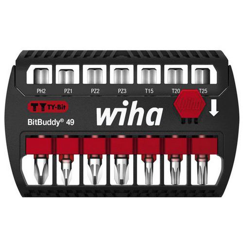 Jeu De 7 Embouts Ty 49mm En Bitbuddy Phillips Pozidriv Torx