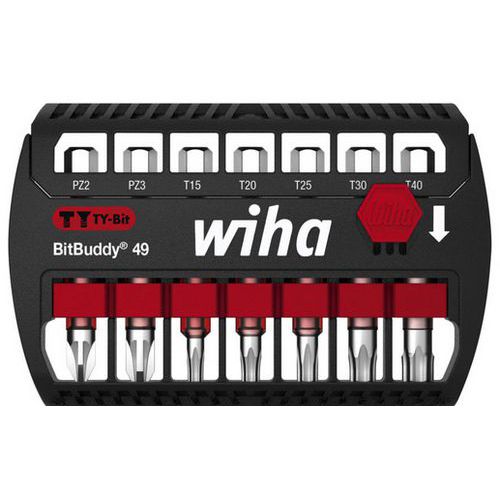 Jeu De 7 Embouts Ty Bitbuddy 49mm Pozidriv Et Torx