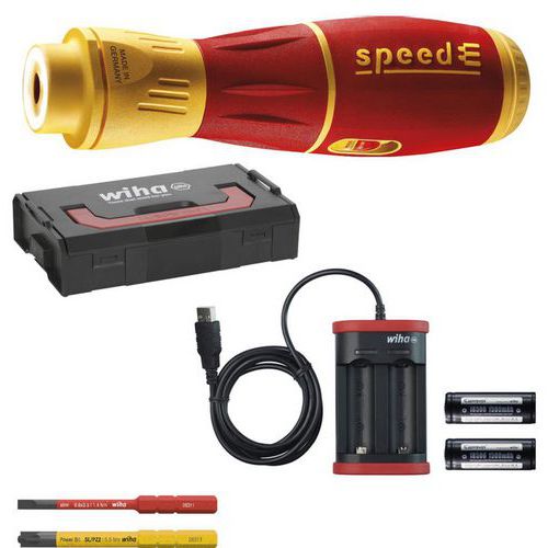 Tournevis à assistance électrique speedE II 0,4Nm et 1,0Nm - WIHA Tournevis à assistance électrique speedE II 0,4Nm et 1,0Nm - WIHA