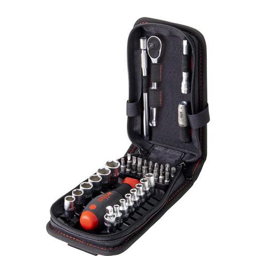 Jeu De Clés à Douilles Et Jeu D'embouts En Trousse 40 Pcs