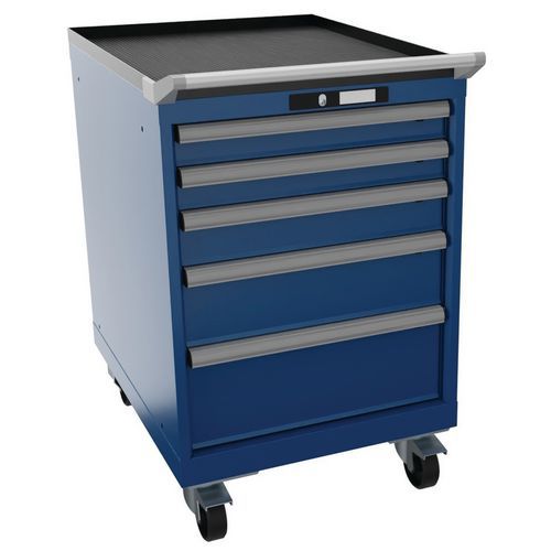 Armoire Bleu Gent. 564x725x890 Avec 5 Tir. 75kg _ 78.546.090