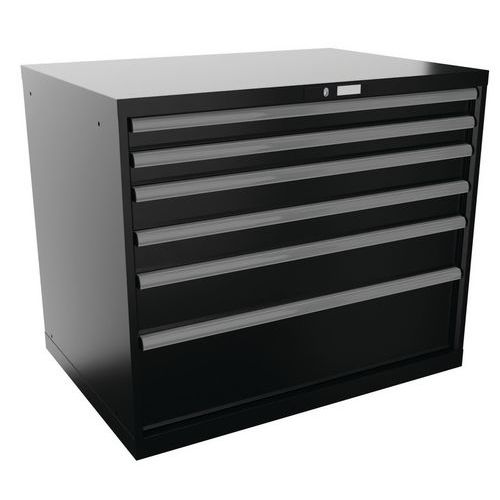 Armoire Noir 1023x725x850 Avec 6 Tir. 75kg _ 78.800.060