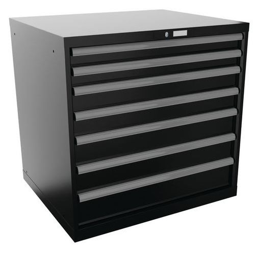 Armoire Noir 870x725x850 Avec 7 Tir. 200kg _ 78.692.060