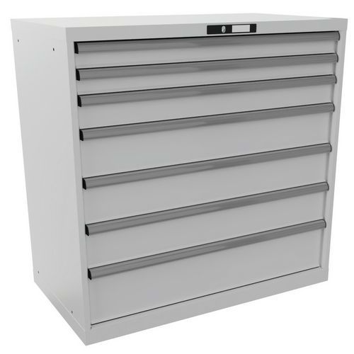 Armoire Gris Clair 1023x572x1000 Avec 7 Tir. 200kg