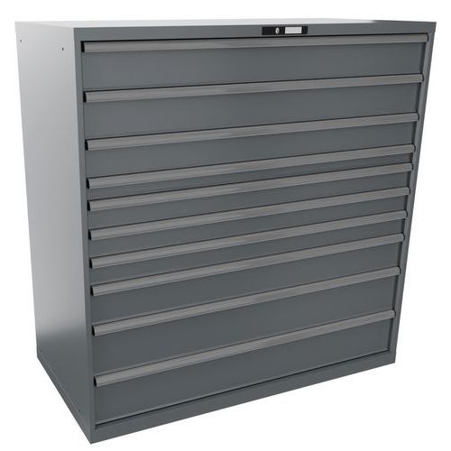 Armoire Gris Pigeon 1431x725x1450 Avec 10 Tir. 200kg