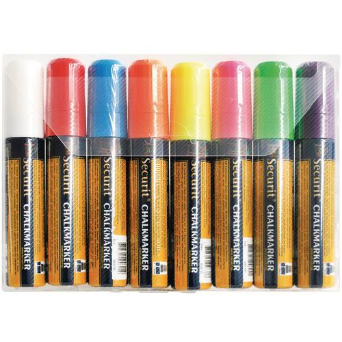 Set De 8 Feutres Tableau Col.:assorti Dia:15 Mm