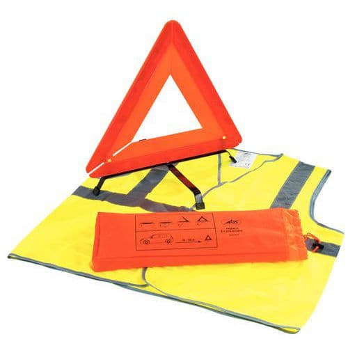 Kit de signalisation automobile : kit sécurité routière, kit triangle gilet