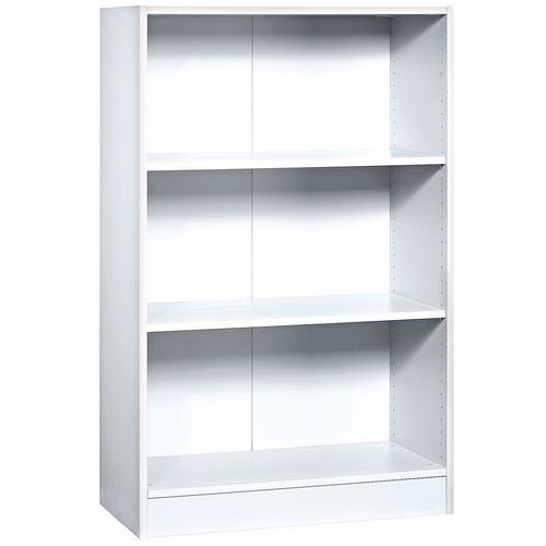 Bibliothèque Mittis Blanc Nb Tabl.:2 H Ht:127 Cm