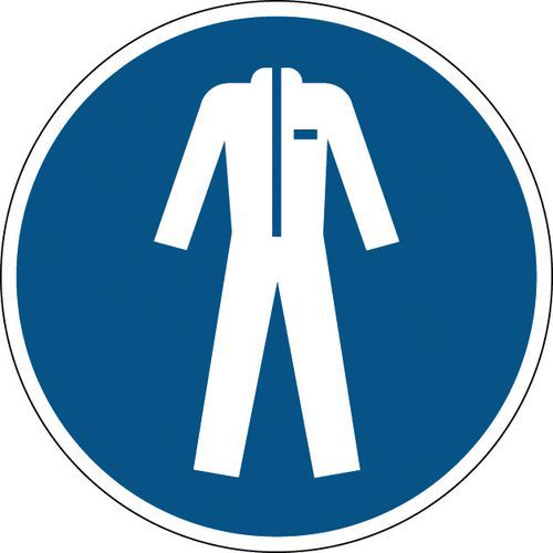 Panneau obligation rond - Vêtements de protection obligatoires - Rigide Panneau obligation rond - Vêtements de protection obligatoires - Rigide