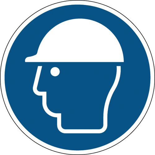 Brady - Panneau Obligation Rigide Rond Ø 20 cm Polypropylène - Norme ISO 7010