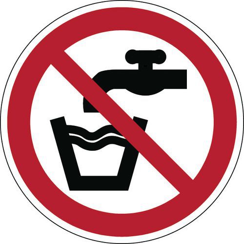 Panneau:eau Non Potable 100 Mm